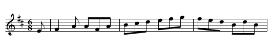Whistler at the Wake - staff notation