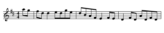 Whistling Postman - staff notation