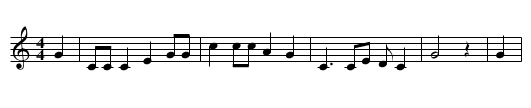 Whistling Rufus - staff notation