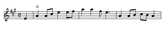 Whistling Rufus - staff notation