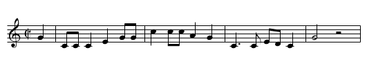 Whistling Rufus - staff notation