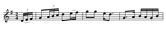 Whistling Rufus - staff notation