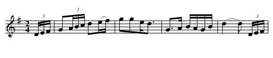 Whistling Rufus - staff notation