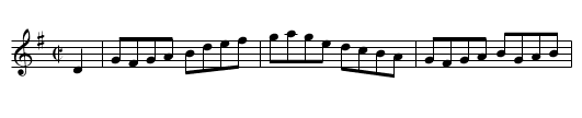 Whistling Rufus - staff notation