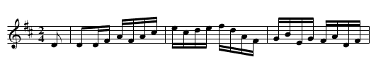 WHITAKER'S HORNPIPE - staff notation