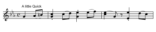 White Calf [2], The - staff notation