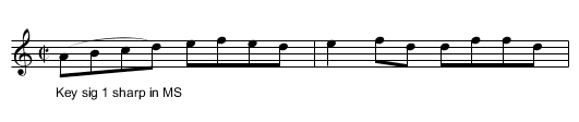 White Cock Aid Above Them All. JaW.191 - staff notation