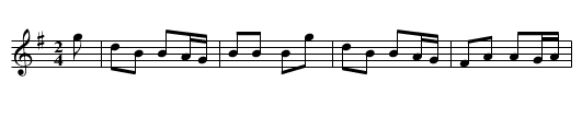 White Cockade. JMT.064 - staff notation
