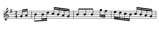 White Cockade. LW.080 - staff notation