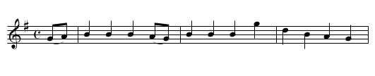 White Cockade.  TJD.20, The - staff notation