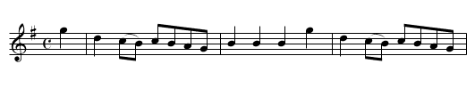 White Cock-aid. JaW.023 - staff notation