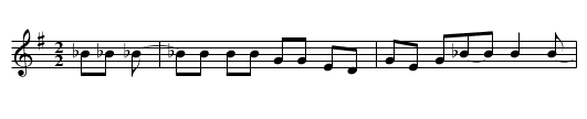 White Collar Holler - staff notation