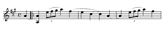 White Creek - staff notation