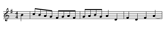 White Fryars Hornpipe - staff notation
