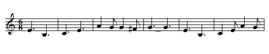 White Heather Jig - staff notation