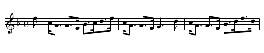 WHITE HEATHER - staff notation