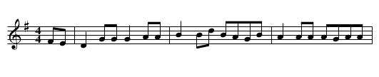 White Horse [2], The - staff notation
