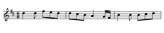 White Joak - staff notation