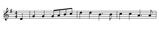 White Ladies Aston - staff notation