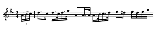 WHITE LADY SETT (tune 1) - staff notation