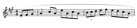 White Leaf, The - staff notation