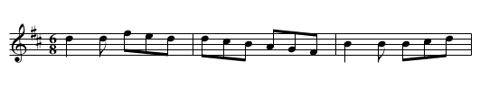 White Lock - staff notation