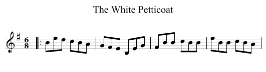 White Petticoat, The  - staff notation