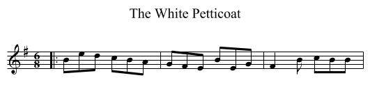 White Petticoat, The  - staff notation