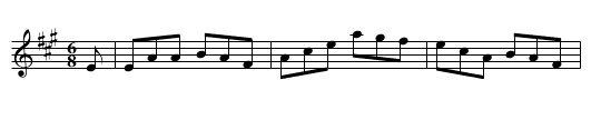 White Pony, The - staff notation