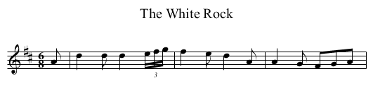White Rock, The - staff notation