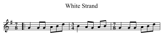 White Strand - staff notation