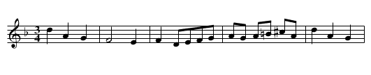 Whitehall Minuet. WCD3/1.096 - staff notation