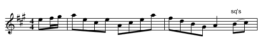 Whitehaven Hornpipe - staff notation