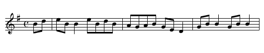 White's Fancy, George - staff notation