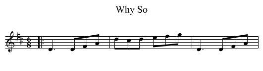 Why So - staff notation