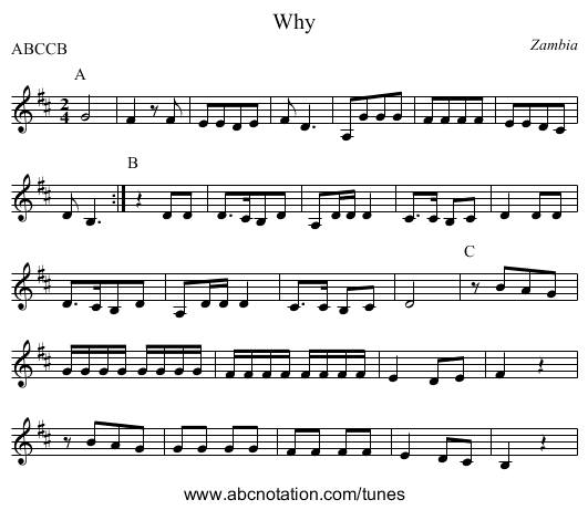 Why - staff notation