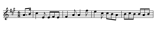 Wi' A Hundred Pipers #2 - staff notation