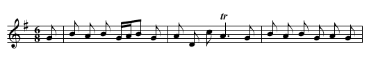 Widow, The - staff notation
