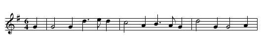 Widows shall all have Husbands - staff notation