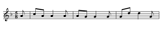 Wiedersehen an der Bahre - staff notation