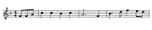 Wiedersehen an der Bahre - staff notation