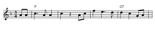 Wiegenlied - staff notation