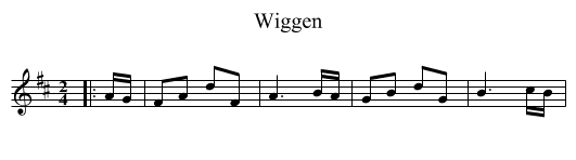Wiggen - staff notation