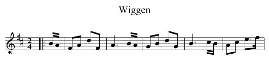 Wiggen - staff notation