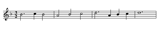 Wigmore's Galliard - staff notation