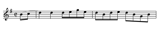 Wild Goose Chase [1] - staff notation