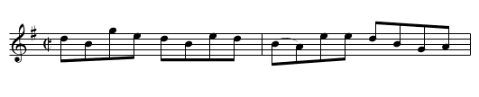 Wild Horse - staff notation