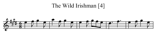Wild Irishman [4], The - staff notation