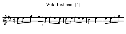 Wild Irishman [4] - staff notation