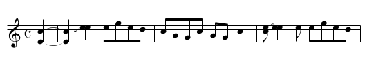 Wild John - staff notation